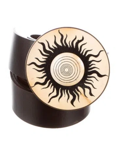 Pre-owned Valentino Garavani Leather Belt In Brown