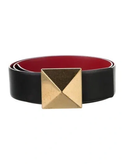 Pre-owned Valentino Garavani Leather Belt Kit In Multi