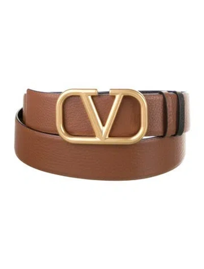 Pre-owned Valentino Garavani Leather Belt In Multi