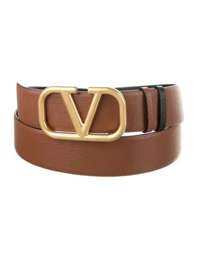 Pre-owned Valentino Garavani Leather Belt In Multi