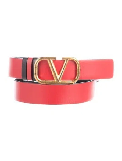 Pre-owned Valentino Garavani Leather Belt In Multi