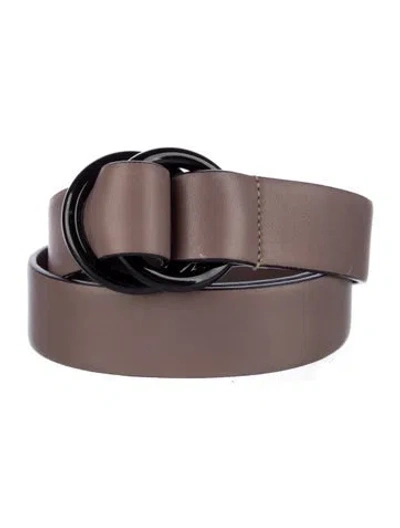 Pre-owned Valentino Garavani Leather Belt In Neutral