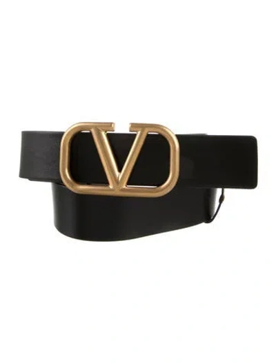 Pre-owned Valentino Garavani Leather Belt W/ Tags In Brown