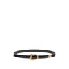 Valentino Black Vlogo Signature Brushed Calfskin Belt In Black