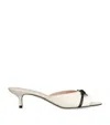 Valentino Bepointy 45 Patent Leather Mules In White