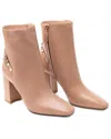 Valentino Leather Bootie In Pink