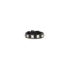 Valentino Garavani Rockstud Calfskin Double-strap Bracelet Woman Black Uni