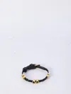 Valentino Garavani Women Leather Bracelet In Nero