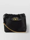 Valentino Leather Bucket Bag With Gold-tone Chain Strap