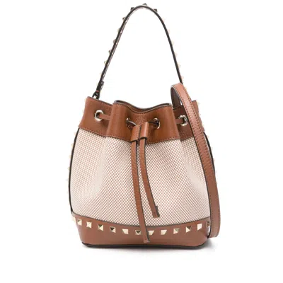 VALENTINO GARAVANI LEATHER BUCKET BAGS