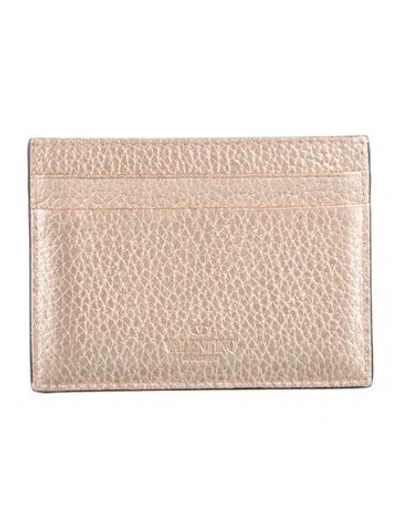 Pre-owned Valentino Garavani Leather Card Holder