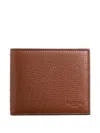 Valentino Leather Cardholder In Brown
