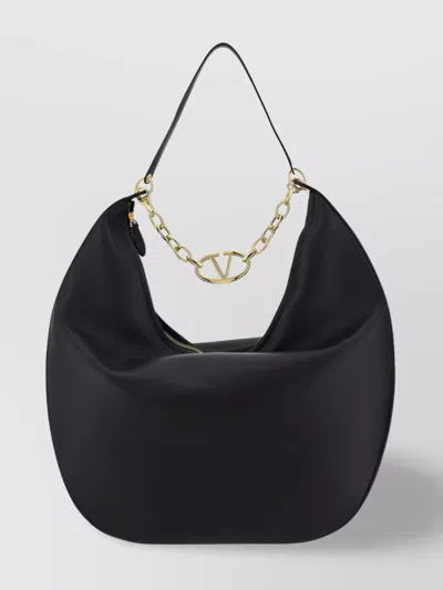 Valentino Garavani Vlogo Shoulder Bag In Nero