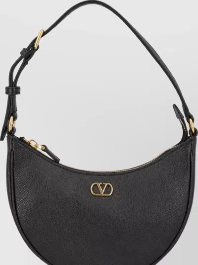 Valentino Garavani Leather Clutch Bag In Black
