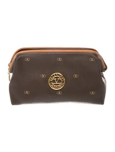 Pre-owned Valentino Garavani Leather Clutch In Multi