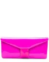 Valentino Leather Clutch In Pink