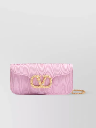Valentino Garavani Leather Clutch Strap Chain-link
