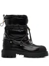 Valentino Leather Combat Boots