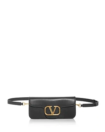Valentino Garavani Leather Crossbody In Black