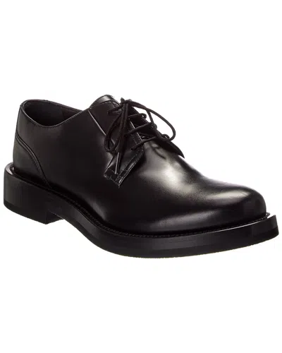 Valentino Garavani Valentino Leather Derby In Black