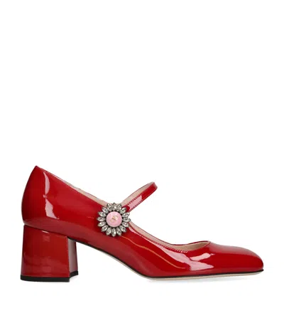 VALENTINO GARAVANI LEATHER EMBELLISHED PRESHOES PUMPS 55