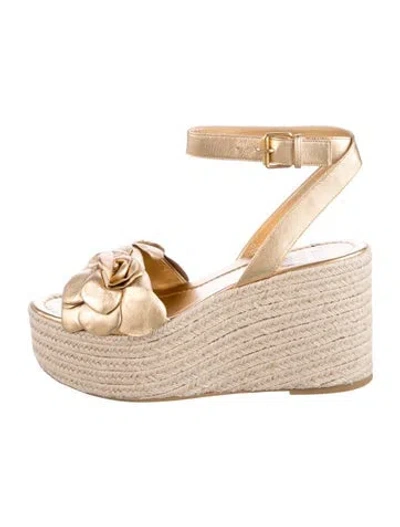 Pre-owned Valentino Garavani Leather Espadrilles