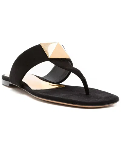 Valentino Garavani Valentino Leather Flip-flop In Black