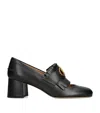 Valentino Garavani Vlogo Signature Fringed Calfskin Pumps 55mm Woman Black 40 In Black