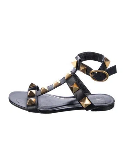 Pre-owned Valentino Garavani Leather Gladiator Sandals In Multi