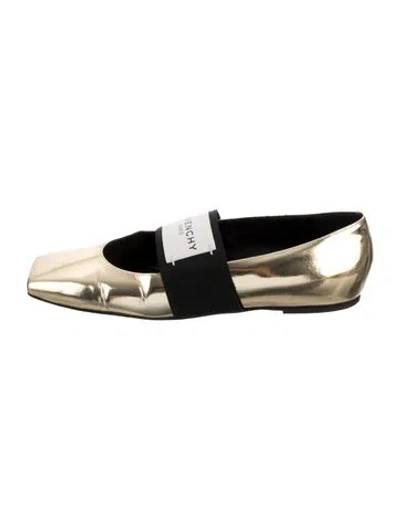 Pre-owned Valentino Garavani Leather Graphic Print Slingback Flats In Black