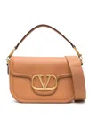 Valentino Structured Leather Shoulder Bag With Gold Hardware