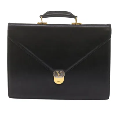 Valentino Garavani Leather Handbag () In Black