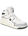 Valentino Rockstud Printed Faux Leather High-top Sneakers In Black