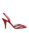 Valentino Slingback Pumps In Red
