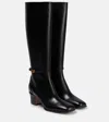Valentino Tan-go Knee High Boot In Black