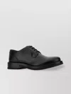 Valentino Derby Rockstud Essential Leather Lace-up Shoes In Black