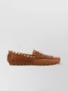 Valentino Women's Caramel Leather Plaster Caster Loafers
