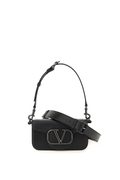 Valentino Garavani Mini Locò Shoulder Bag In Black