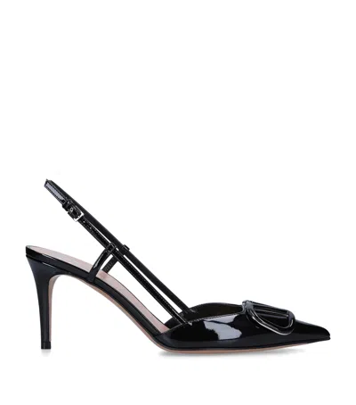 Valentino Garavani Vlogo Signature Slingback Pumps In Black