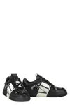 Valentino Garavani Leather Low-top Sneakers In Black