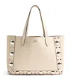 Valentino Nellcôte Shopping Bag In Ivory