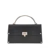 Valentino Leather Mini Bag With Rockstud Details In Black
