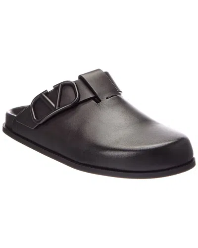 Valentino Garavani Valentino Leather Mule In Black
