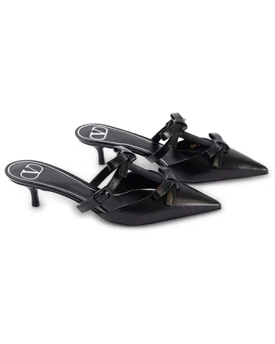 Valentino Garavani Valentino Leather Mule In Black