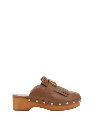 VALENTINO GARAVANI LEATHER MULES