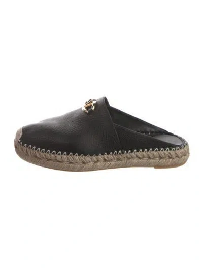 Pre-owned Valentino Garavani Leather Mules In Black