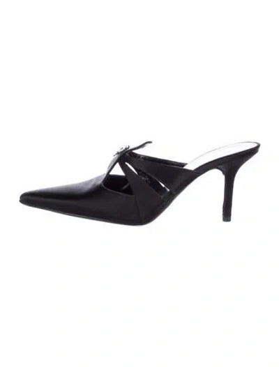 Pre-owned Valentino Garavani Leather Mules In Multi
