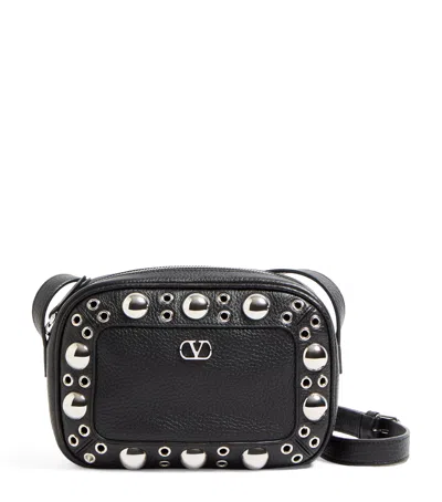 Valentino Garavani Leather Nellcote Cross-body Bag In Black