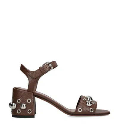 VALENTINO GARAVANI LEATHER NELLCOTE HEELED SANDALS 60
