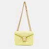 Valentino One Stud Leather Crossbody Bag In Yellow